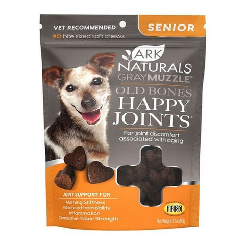Gray Muzzle Joint Health Senior Dog Treats 90 Chews by Ark Naturals