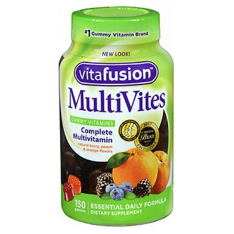 Multivites Multivitamin Gummy Natural Berry Peach And Orange 150 Each by Vitafusion