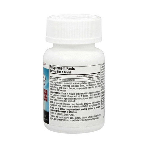 Source Naturals, Kids D-3 Fast Melt, 400 IU, Black Cherry 100 Tabs Source Naturals