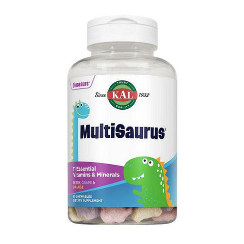Kal, MultiSaurus, Berry, Grape & Orange 90 Chews Kal