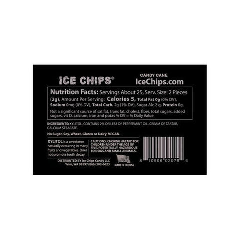 Ice Chips Candy, Hand Craftted Candy Tin Candy Cane, 1.76 Oz Ice Chips Candy