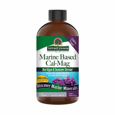 Nature's Answer, Marine Based Calcium And Magnesium Liquid, 500 / 250 Mg, 16 Oz Nature's Answer