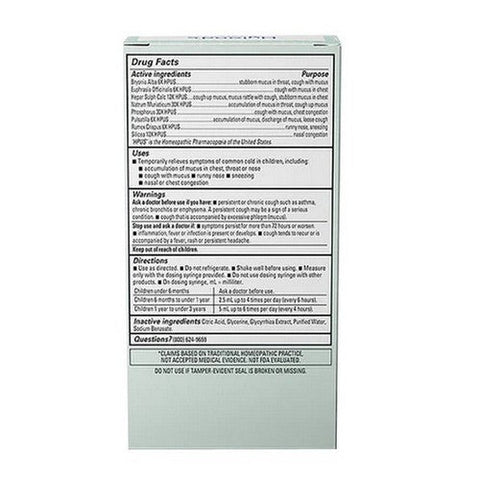 Hylands, Baby Mucus And Cold Relief Daytime, 4 Oz Hylands