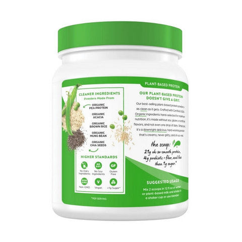 Orgain, Organic Plant Based Protein Powder, Sweet Vanilla Bean 1.02 lbs Orgain