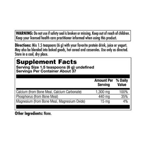Kal, Bone Meal, Unflavored 16 Oz Kal