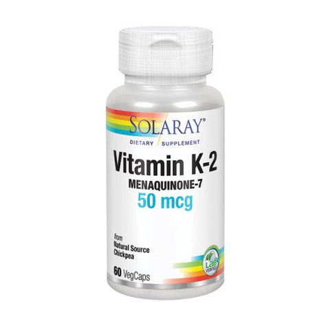 Solaray, Triple Strength Vitamin K-2 Menaquinone-7, 150 Mcg, 60 Veg Caps Solaray