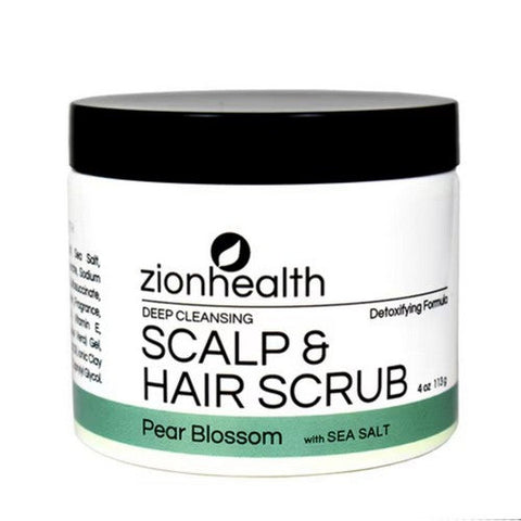 Zion Health, Adama Deep Cleansing Scalp Hair Scrub Pear Blossom, 4 Oz Zion Health