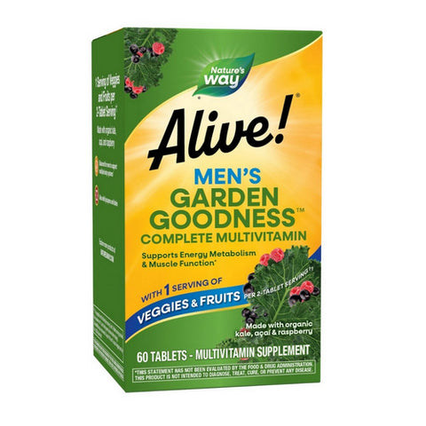 Alive! Men's Garden Goodness Complete Multivitamin 60 Tabs by Nature's Way