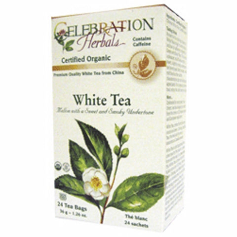 Celebration Herbals, Organic White Tea, 24 Bags Celebration Herbals
