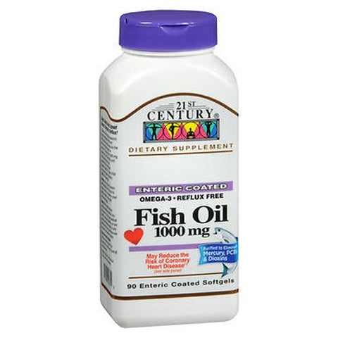 21st Century Fish Oil  Enteric Coated Softgels 90 Caps by 21st Century