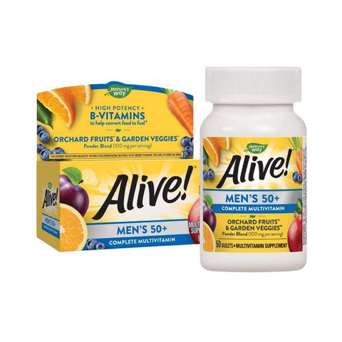 Alive! Men'S 50+ Multi-Vitamin Multi-Mineral 50 Tabs by Nature's Way