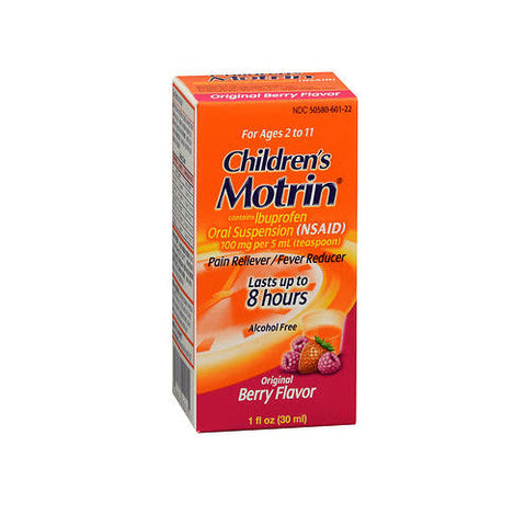 Motrin, Children'S Ibuprofen Oral Suspension Original Berry, 100 Mg, 1 Oz Motrin