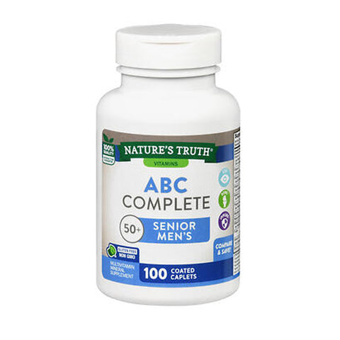 ABC Complete Senior Men's 50+ Coated 100 Caps by Nature's Truth