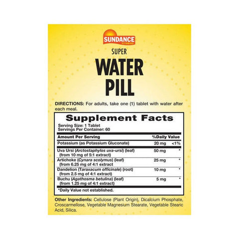 Sundance, Vitamins Super Water Pill Caplets, 60 Tabs Sundance