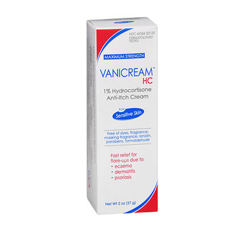Hc 1% Hydrocortisone Anti-Itch Cream For Sensitive Skin 2 Oz by Vanicream