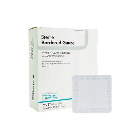 DermaRite, Adhesive Dressing 6 X 6 Inch Gauze Sterile, Box Of 25 DermaRite