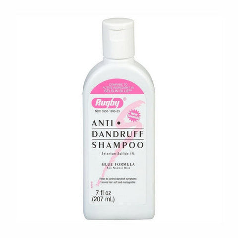 Rugby, Anti Dandruff Shampoo Selenium Sulfide Blue Formula, 7 Oz Rugby
