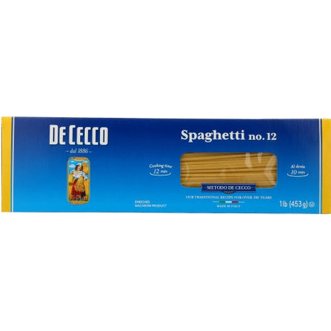 De Cecco, Pasta Spaghetti, Case of 20 X 16 Oz De Cecco