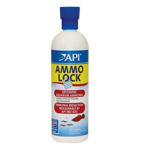 API, Ammo Lock Ammonia Detoxifier for Aquariums, 16 oz (Treats 946 Gallons) API