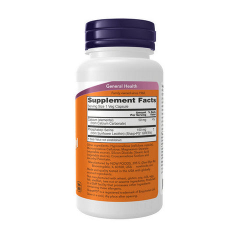 Now Foods, Phosphatidyl Serine, 150 Mg, 60 Veg Caps Now Foods