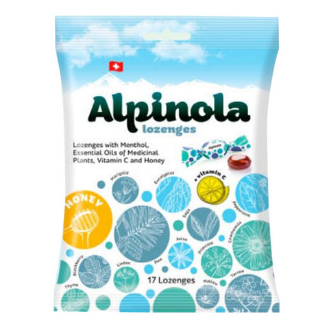 Alpinola Honey Lozenges 17 Count by Alpinola