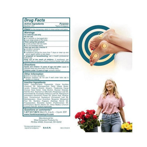 Frankincense & Myrrh, Intensive Foot Therapy Lotion, 3 Oz Frankincense & Myrrh