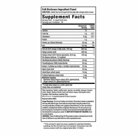 Irwin Naturals, Ginkgo Smart Maximum Focus & Memory, 60 Softgels Irwin Naturals
