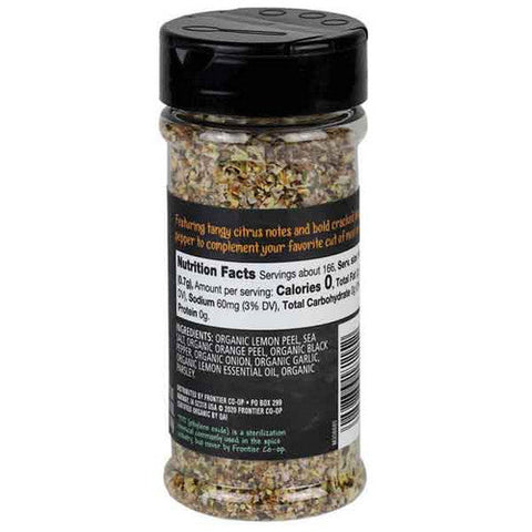 Frontier Coop, Organic Prime Cuts Citrus Pepper, 4.09 Oz Frontier Coop