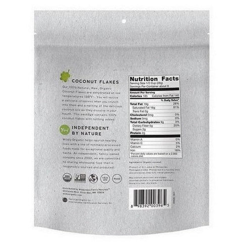 Wildly Natural, Organic Small Coconut Flakes, 8 Oz Wildly Natural