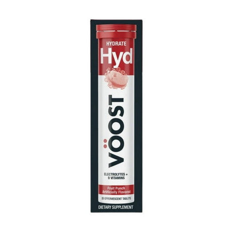Hydrate Electrolytes Plus B Vitamins Fruit Punch 20 Count by Voost