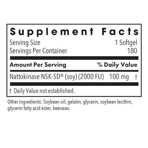Nutricology/ Allergy Research Group, Nattokinase, 100 Mg, 180 Softgels Nutricology/ Allergy Research Group