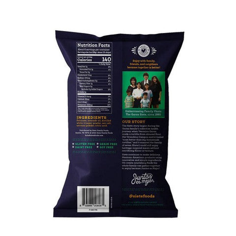 Siete, Sea Salt Vinegar Kettle Cooked Potato Chips, 5.5 Oz (Case Of 6) Siete