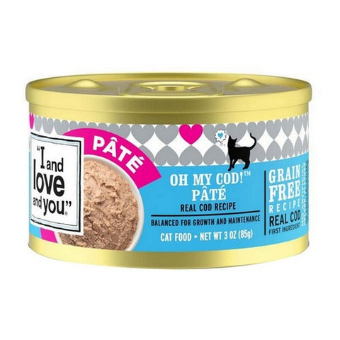 Oh My Cod Pate Fish Flavor Wet Cat Food 3 Oz(Case Of 24) by I And Love And You