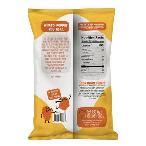 Spudsy, Sweet Potato Poppers White Cheddar, 4 Oz(Case Of 9) Spudsy