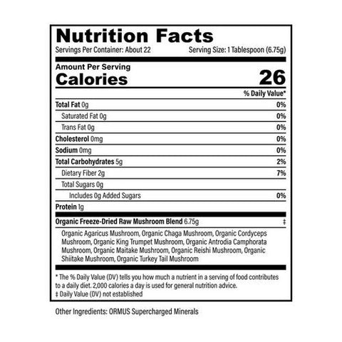 Global Healing Center, Organic Mushroom Blend, 270 Grams Global Healing Center