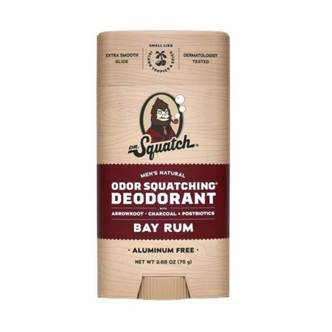 Men'S Natural Deodorant Stick Aluminum Free Bay Rum 2.65 Oz by Dr. Squatch