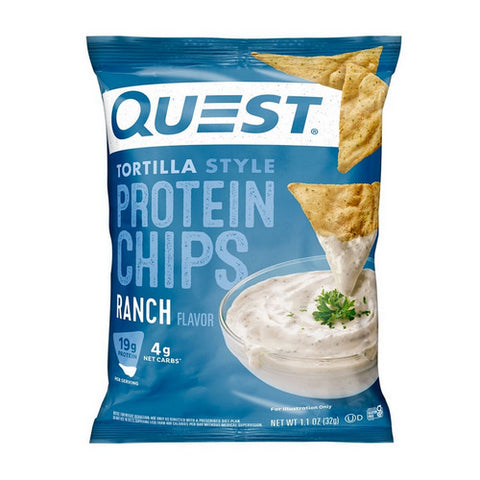 Nutrition Ranch Tortilla Style Protein Chips 1.1 Oz (Case of 8) by Quest