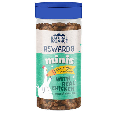 Natural Balance Pet Foods, Natural Balance Pet Foods Rewards Minis Soft & Meaty Dog Treats, Chicken,  5.3 Ounces Natural Balance Pet Foods