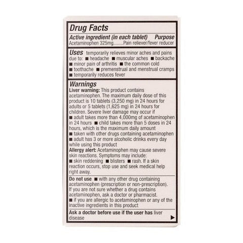 Health A2Z, Regular Strength Pain Relief, 325 Mg, 30 Count Health A2Z