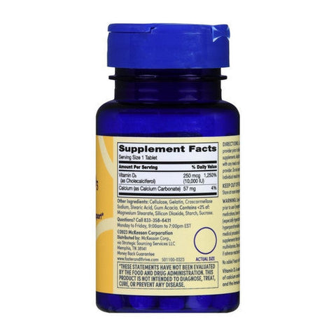 Foster And Thrive, Vitamin D3, 250 Mcg, 100 Tabs Foster And Thrive