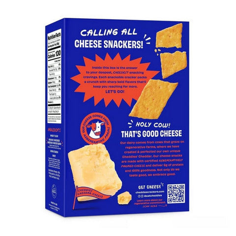 Cheddies, Spicy Cheddar Cheesy Crackers, 4.2 Oz (Case Of 6) Cheddies