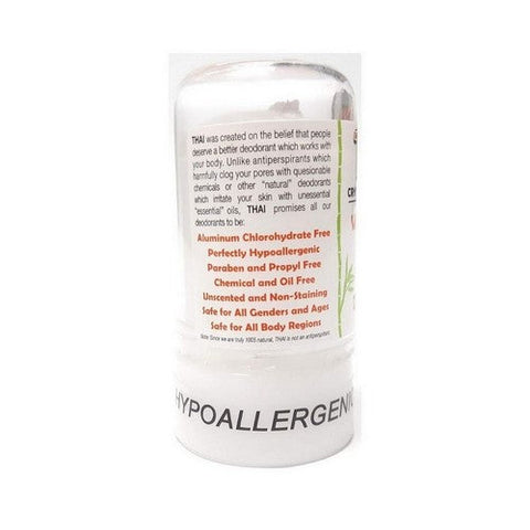 Thai Deodorant Stone, Thai Crystal Deodorant Stick, 4.25 Oz