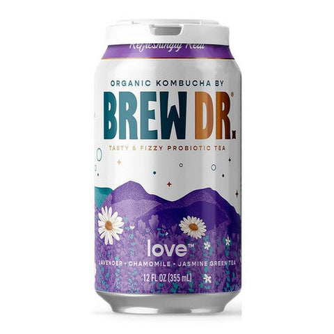 Brew Dr Kombucha, Organic Love, 12 Oz X 4 Count (Case Of 6) Brew Dr Kombucha
