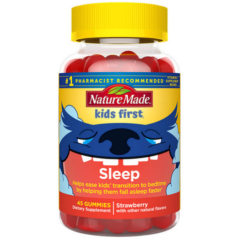Kids First Sleep Strawberry Gummies 45 Count (Case Of 3) by Nature Made
