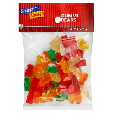 Gummy Bears Candy 4 Oz (Case Of 12) by Shoppers Value