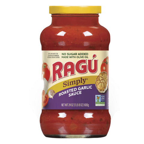 Simply Roasted Garlic Pasta Sauce 24 Oz (Case Of 6) by Ragu