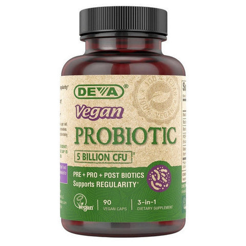 Deva Vegan Vitamins, Vegan Probiotic 5 Billion CFU, 90 Tablets Deva Vegan Vitamins
