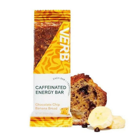 Verb Energy, Chip Banana Bread Caffeinated Energy Bars, 5 Count Verb Energy