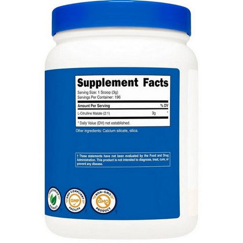 Nutricost, L-Citrulline Malate 2:1 Powder, 600 Grams Nutricost