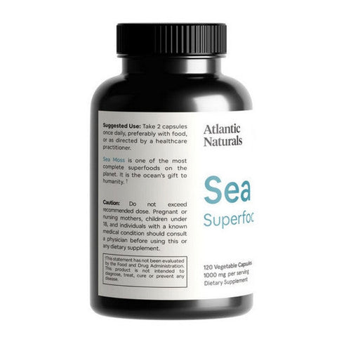 Atlantic Naturals, Organic Sea Moss Superfood, 120 Capsules Atlantic Naturals